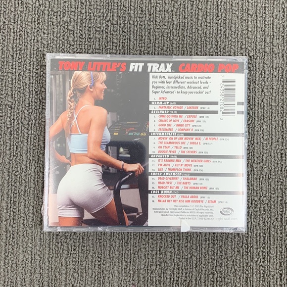 Tony Little's Fit Trax Cardio Pop CD 2003 New Sealed - Picture 7 of 9